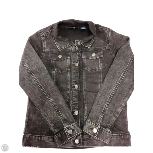 Jacket Denim By Lands End In Black, Size: Xl