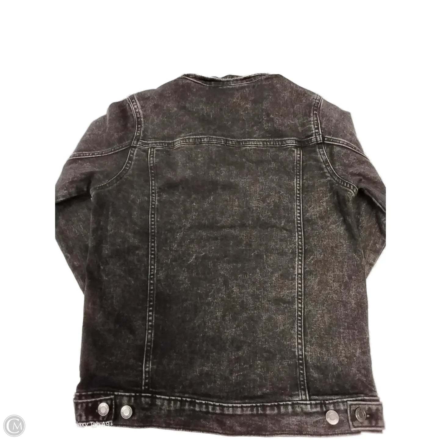 Jacket Denim By Lands End In Black, Size: Xl