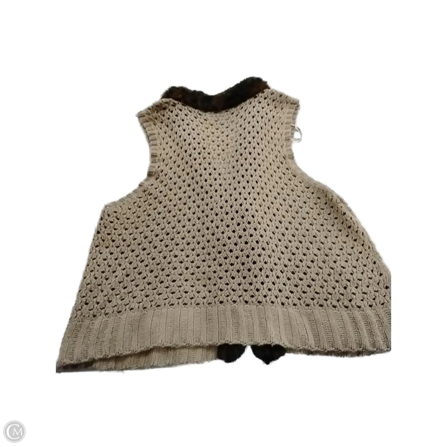 Vest Sweater By Cato In Green, Size: 22