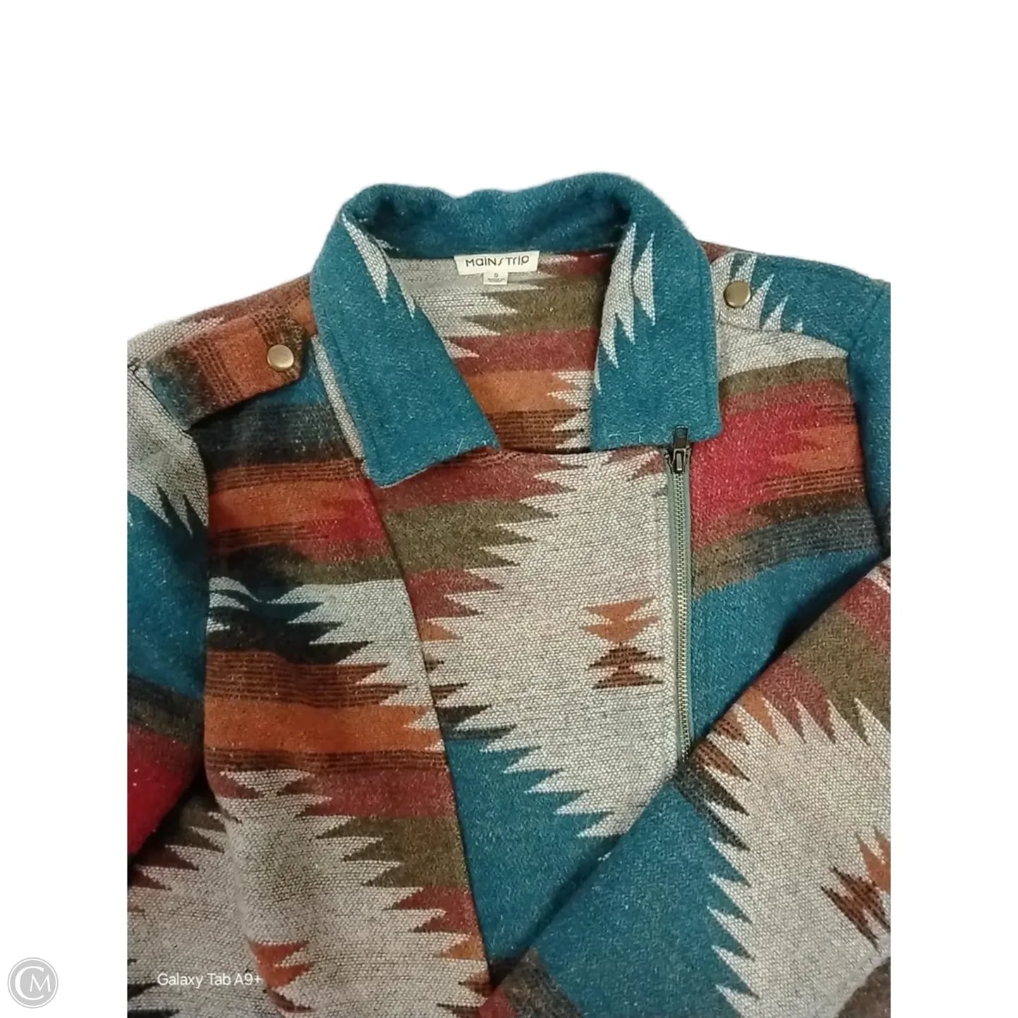 Jacket Fleece By Clothes Mentor In Multi-colored, Size: S