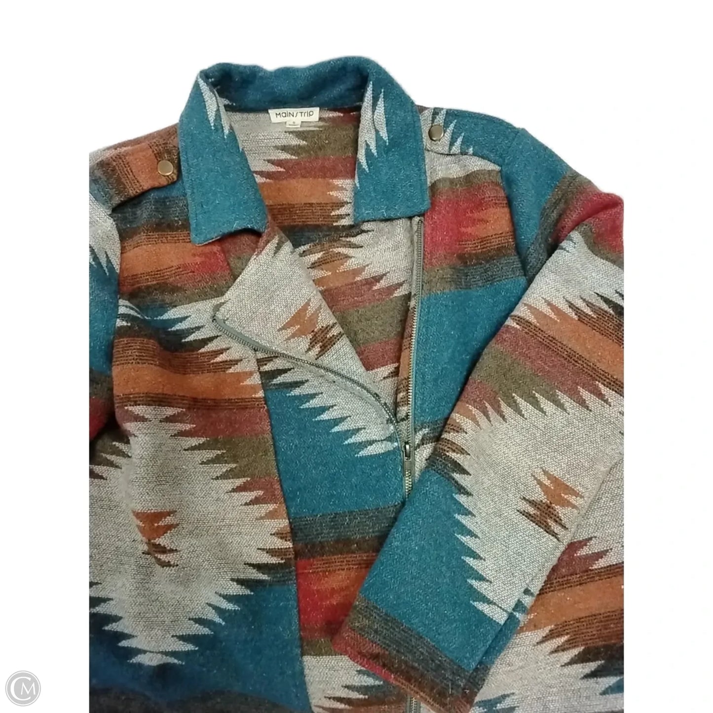 Jacket Fleece By Clothes Mentor In Multi-colored, Size: S