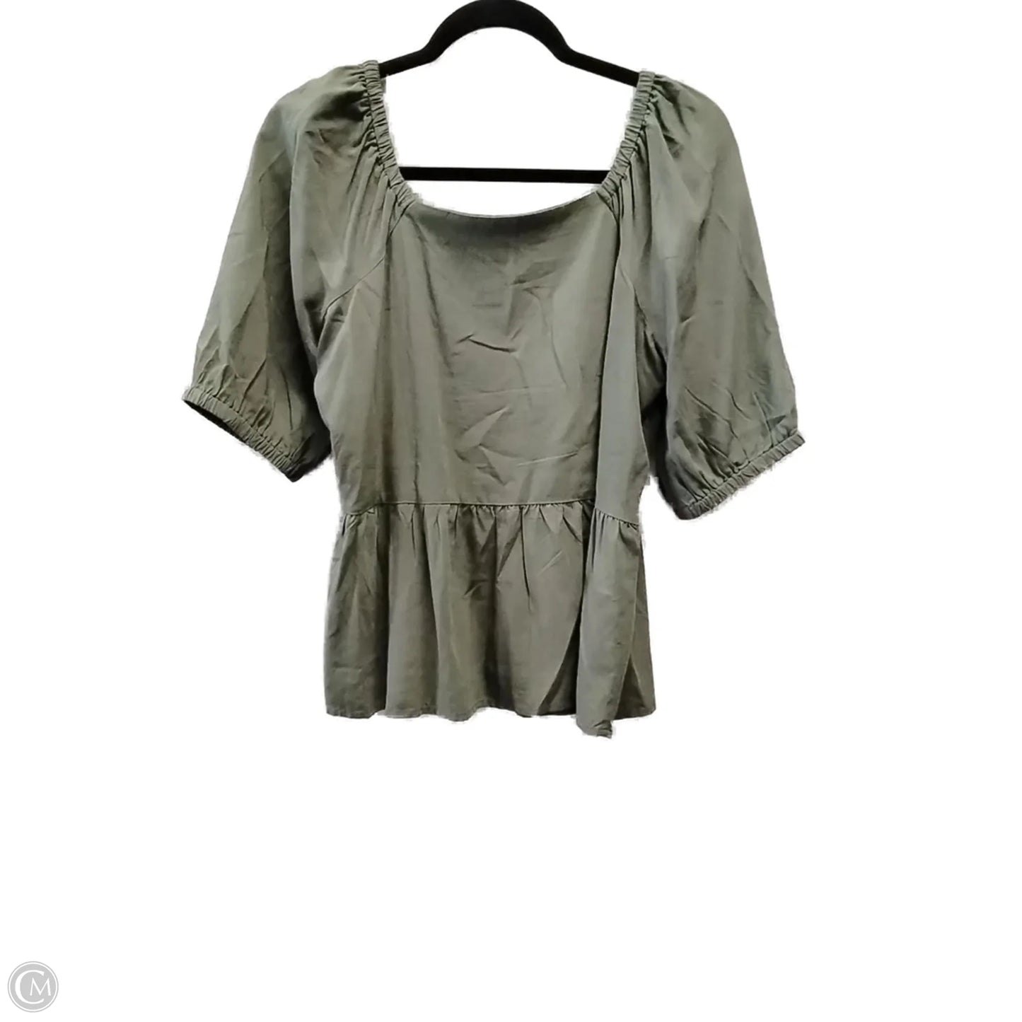 Blouse Short Sleeve By Loft In Green, Size: S