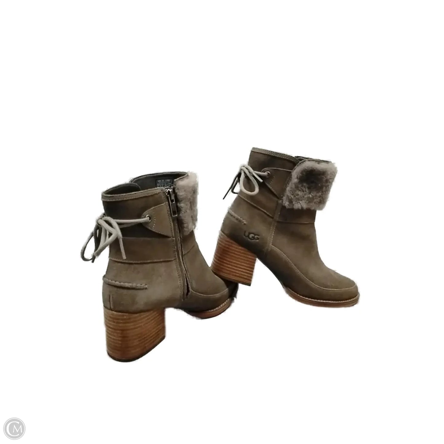 Boots Designer By Ugg In Brown, Size: 7