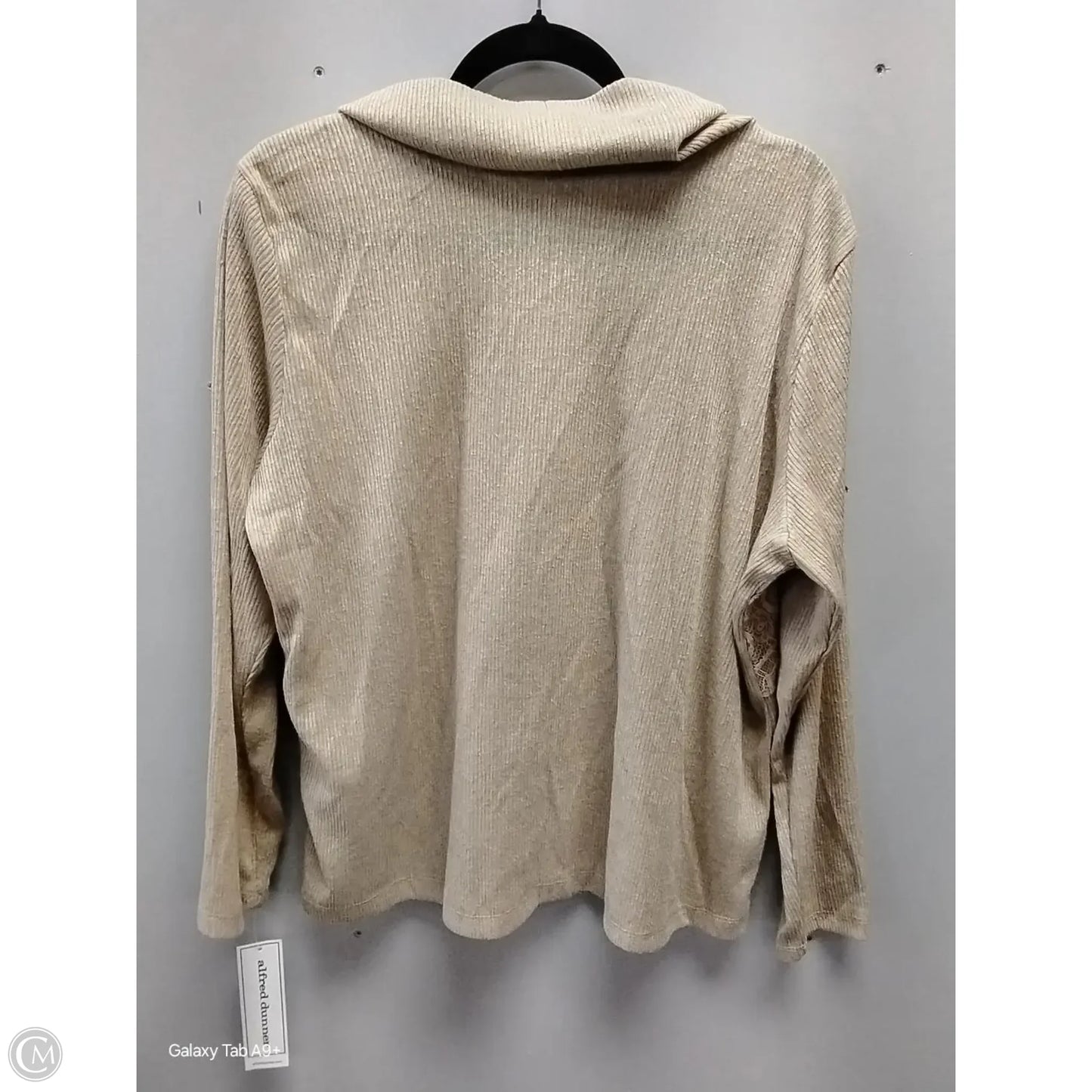 Sweater By Alfred Dunner In Tan, Size: L