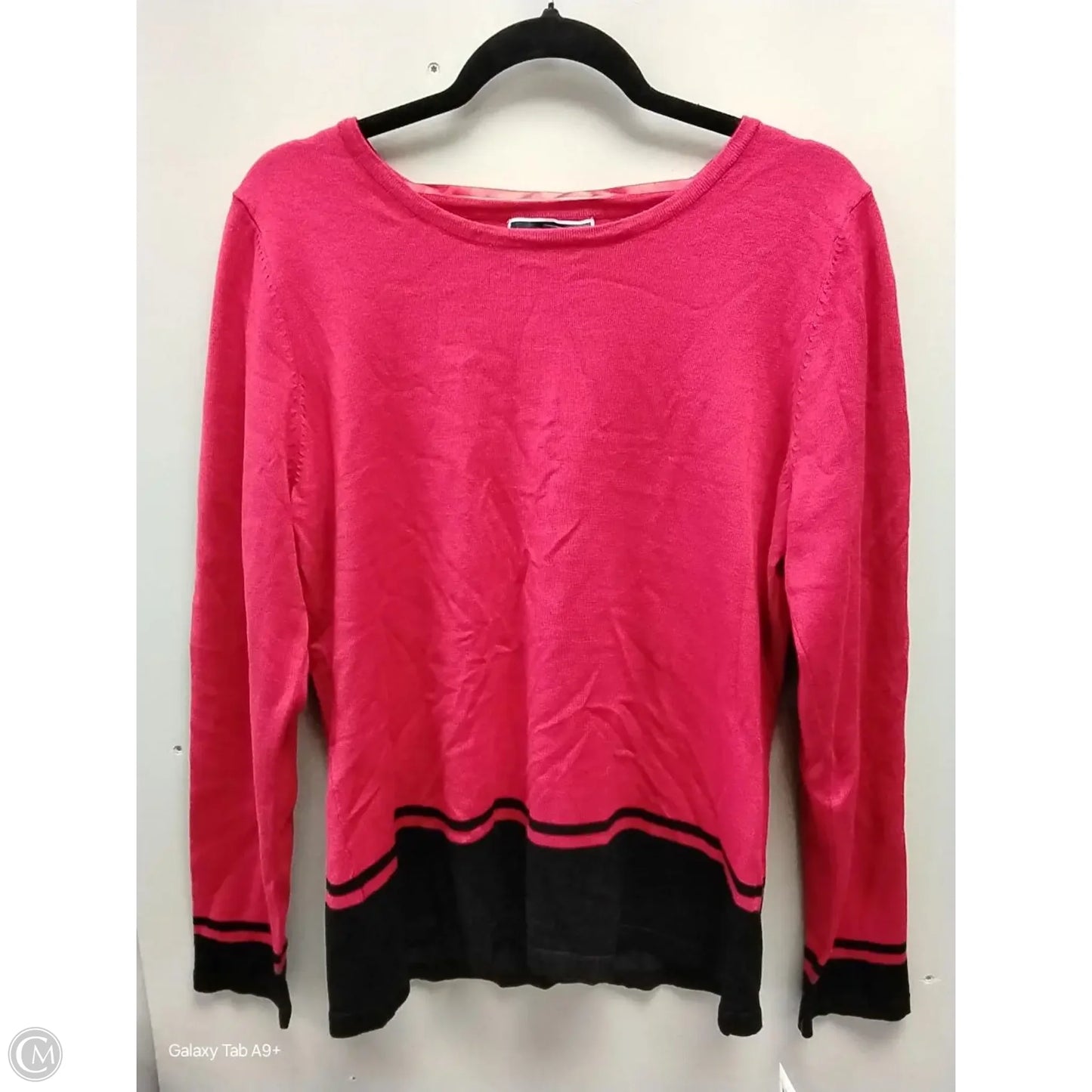 Sweater By Karen Scott In Red, Size: L