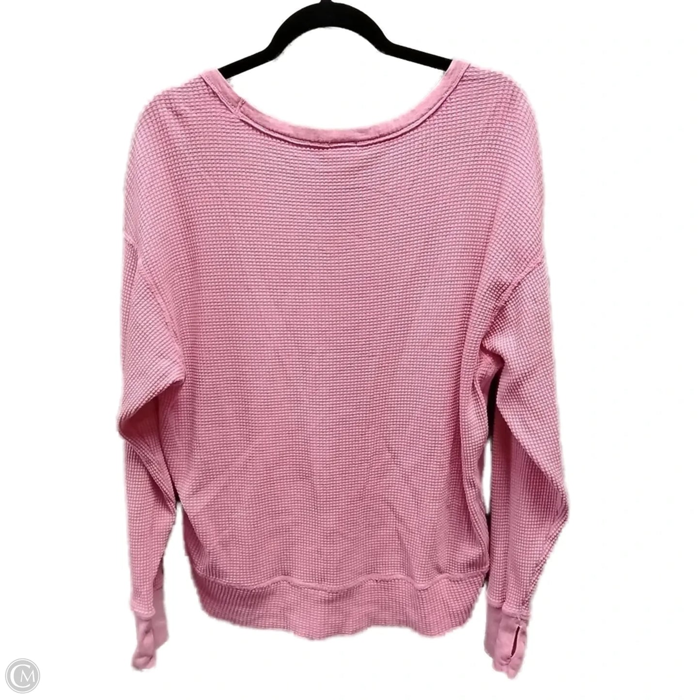 Top Long Sleeve By Offline By Aerie In Pink, Size: Xs
