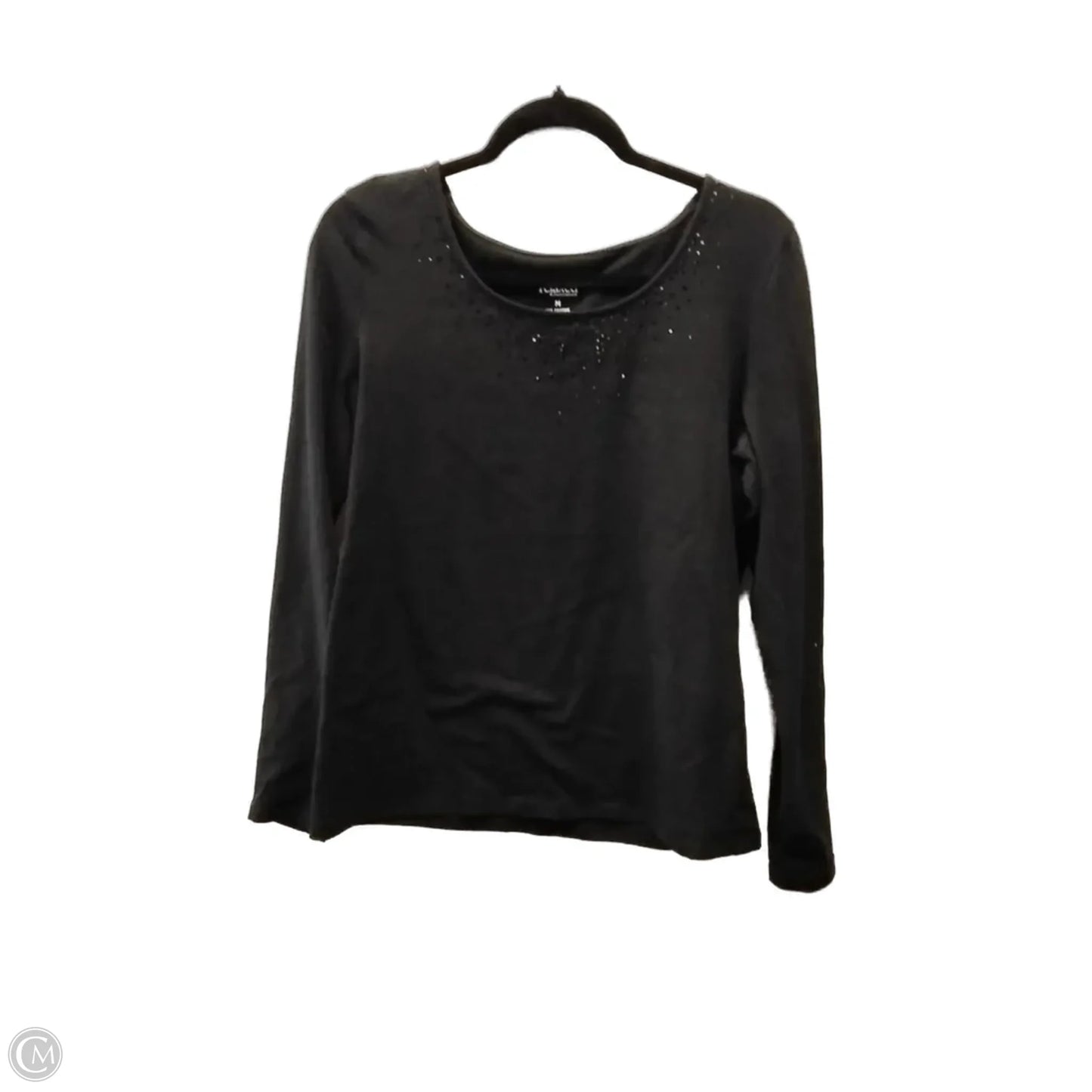 Top Long Sleeve Basic By Clothes Mentor In Black, Size: M