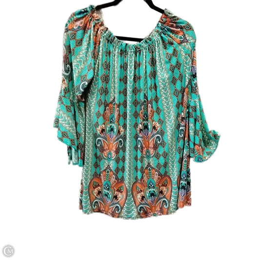 Tunic Long Sleeve By Winwin In Paisley Print, Size: L