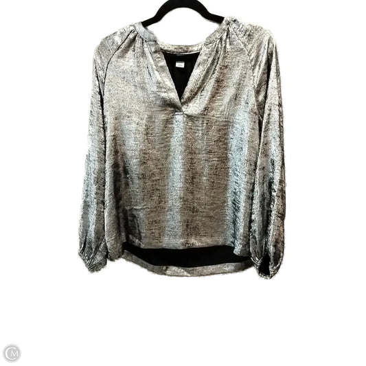 Top Long Sleeve Basic By Old Navy In Silver, Size: Xs