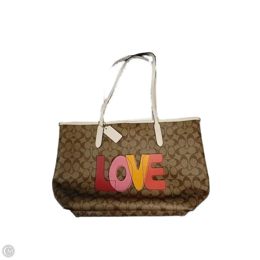 Tote Designer By Coach, Size: Medium