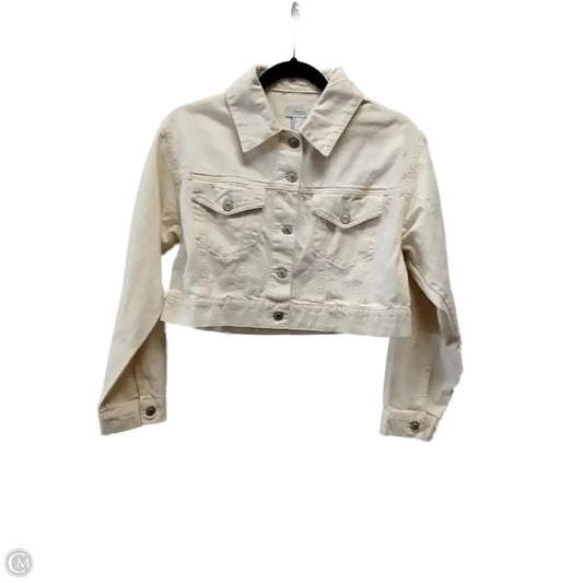 Jacket Denim By Forever 21 In Beige, Size: Xs