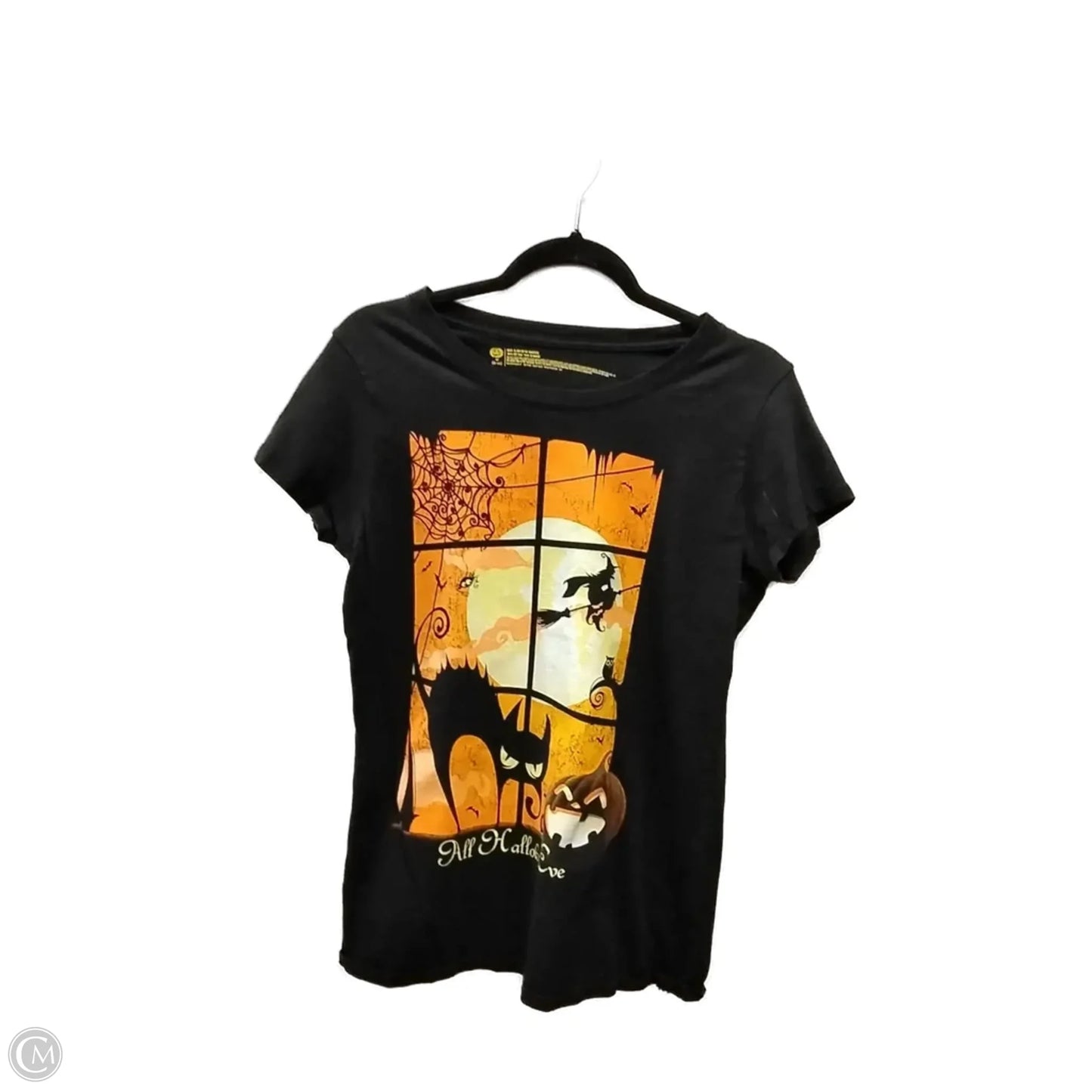 Top Short Sleeve Basic By Clothes Mentor In Black, Size: M