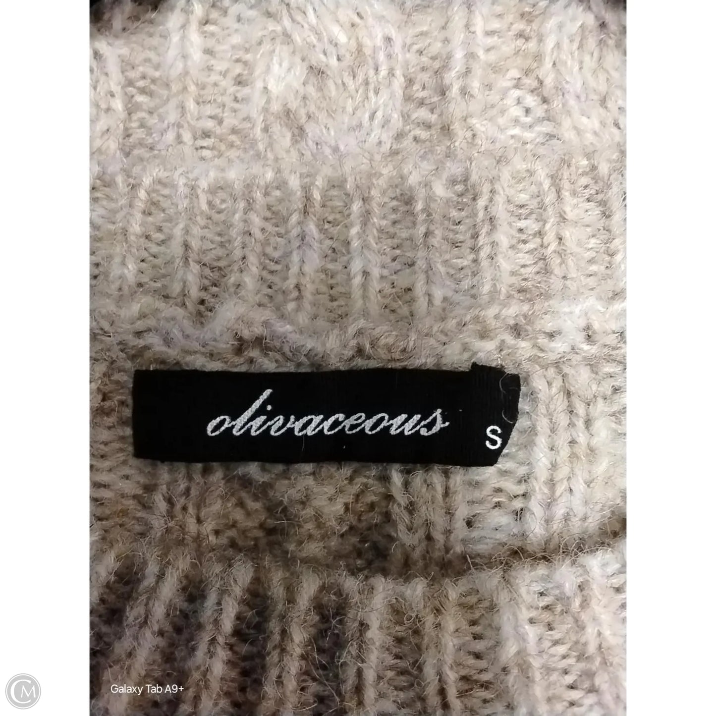 Vest Sweater By Olivaceous In Beige, Size: S