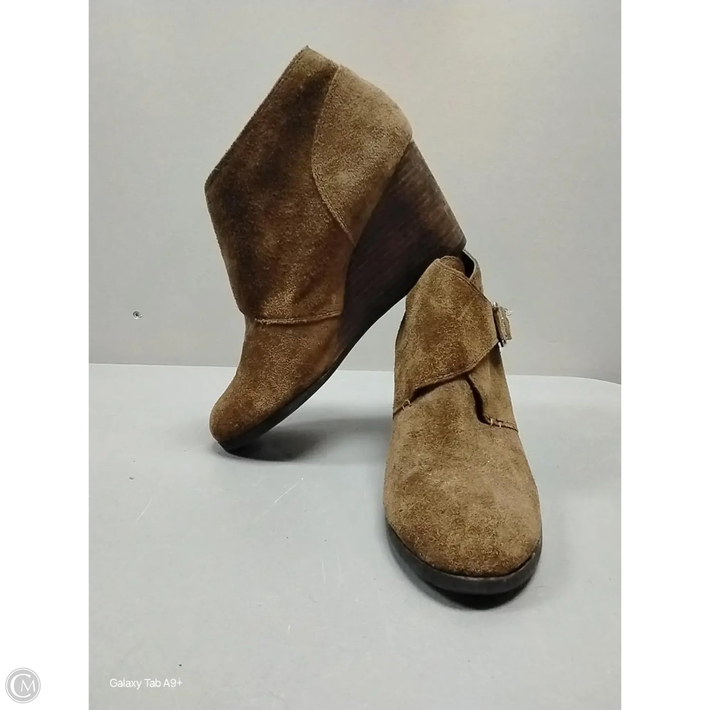 Boots Ankle Heels By Lucky Brand In Brown, Size: 8.5