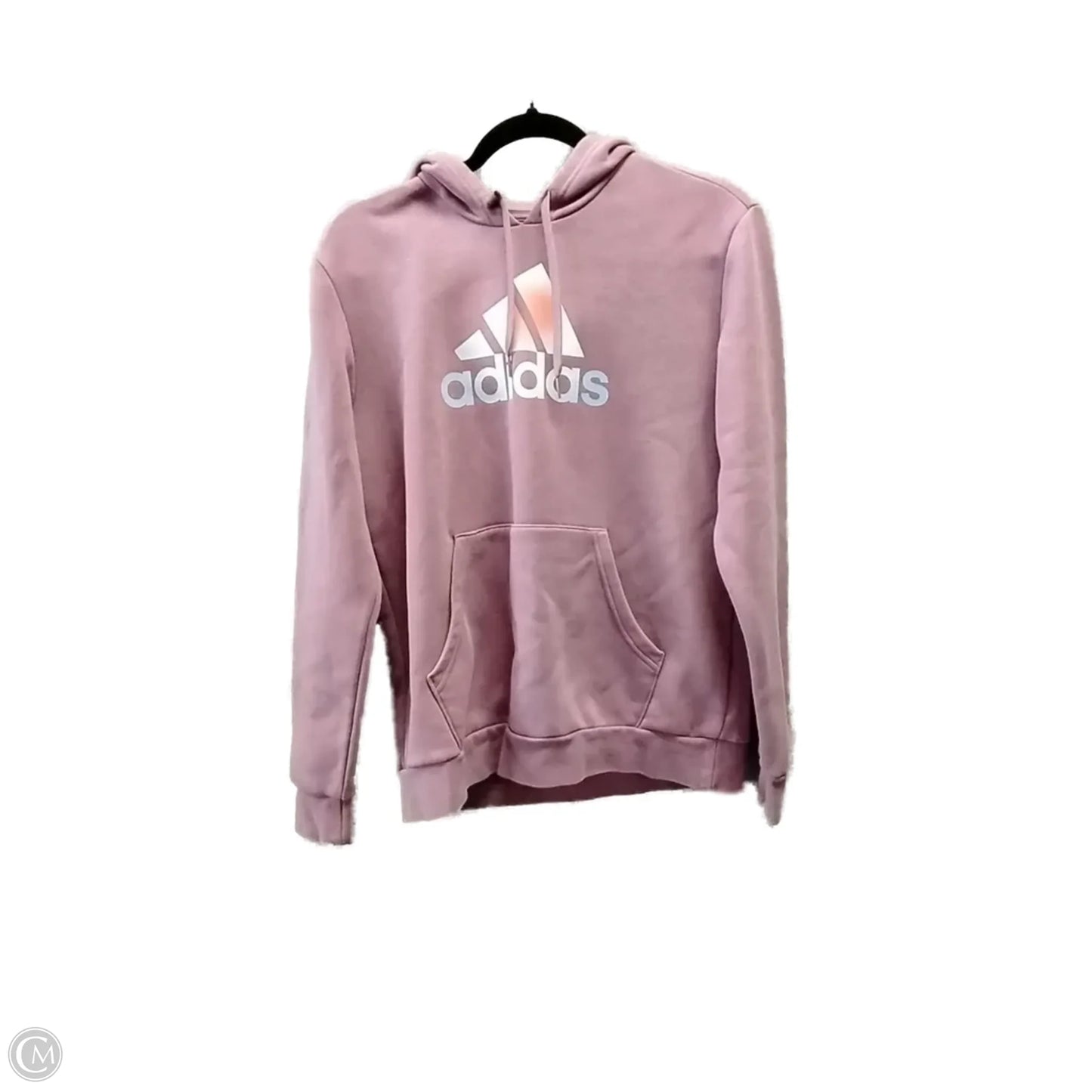 Sweatshirt Hoodie By Adidas In Purple, Size: M