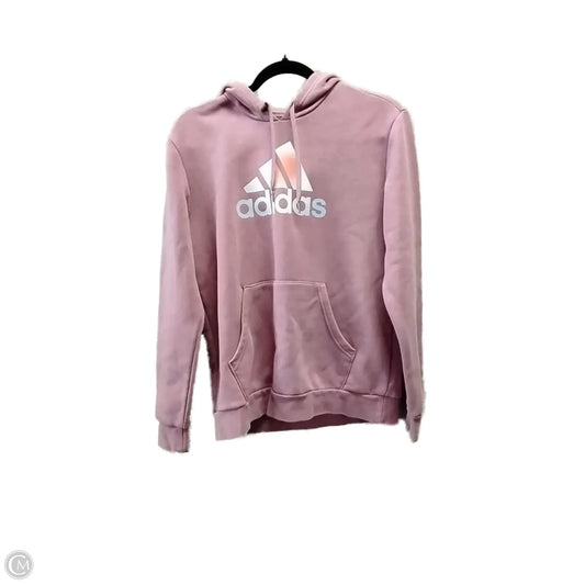 Sweatshirt Hoodie By Adidas In Purple, Size: M