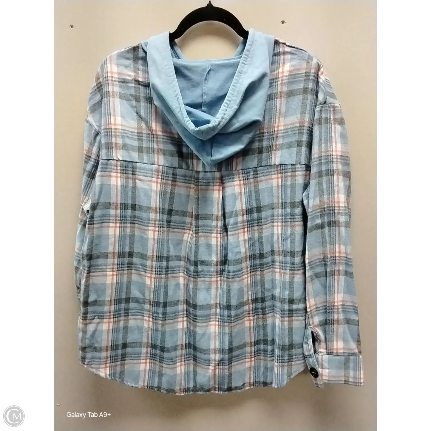 Top Long Sleeve By Clothes Mentor In Plaid Pattern, Size: 1x