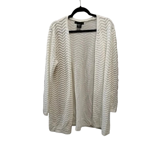 Sweater Cardigan By United States Sweaters In Beige, Size: Xl
