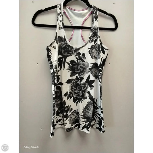 Athletic Tank Top By Lululemon In Floral Print, Size: L