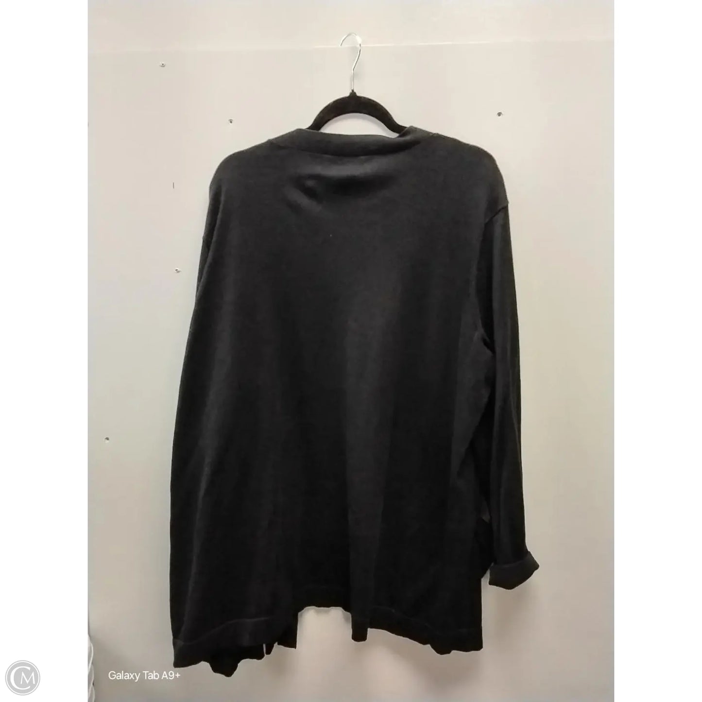 Sweater Cardigan By Lauren By Ralph Lauren In Black, Size: 3x