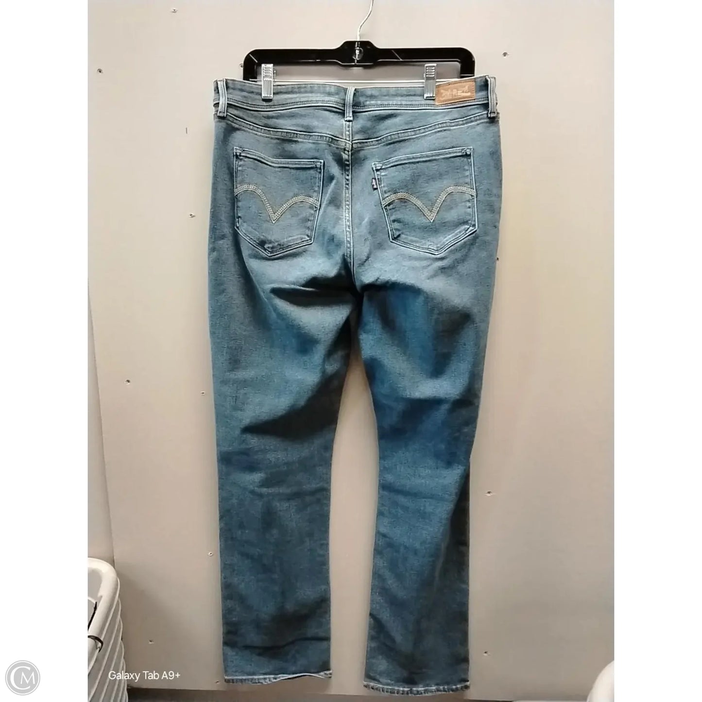 Jeans Straight By Levis In Blue, Size: 16w