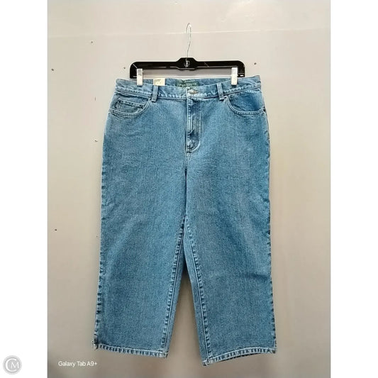 Jeans Straight By Lauren By Ralph Lauren In Blue, Size: 14