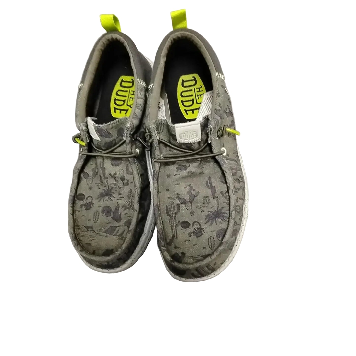 Shoes Flats By Hey Dude In Green, Size: 8