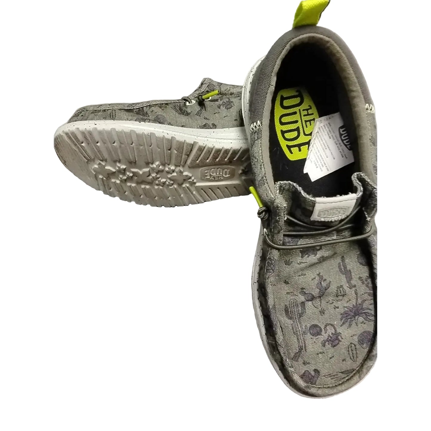 Shoes Flats By Hey Dude In Green, Size: 8