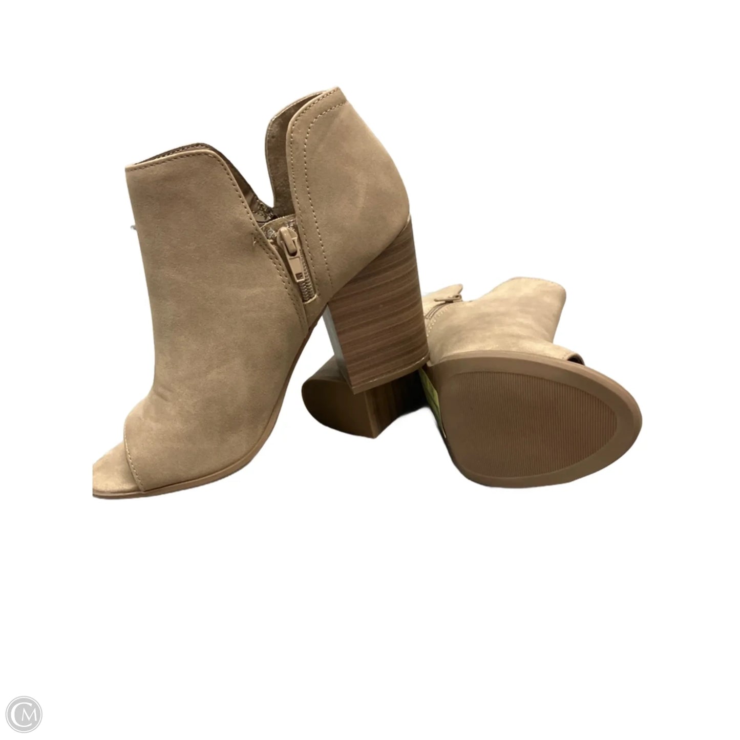Shoes Heels Block By Soda In Brown, Size: 7.5