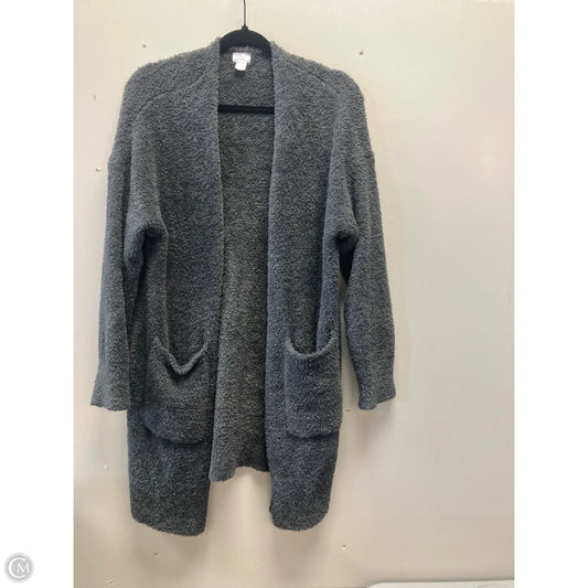Sweater Cardigan By Stars Above In Grey, Size: L
