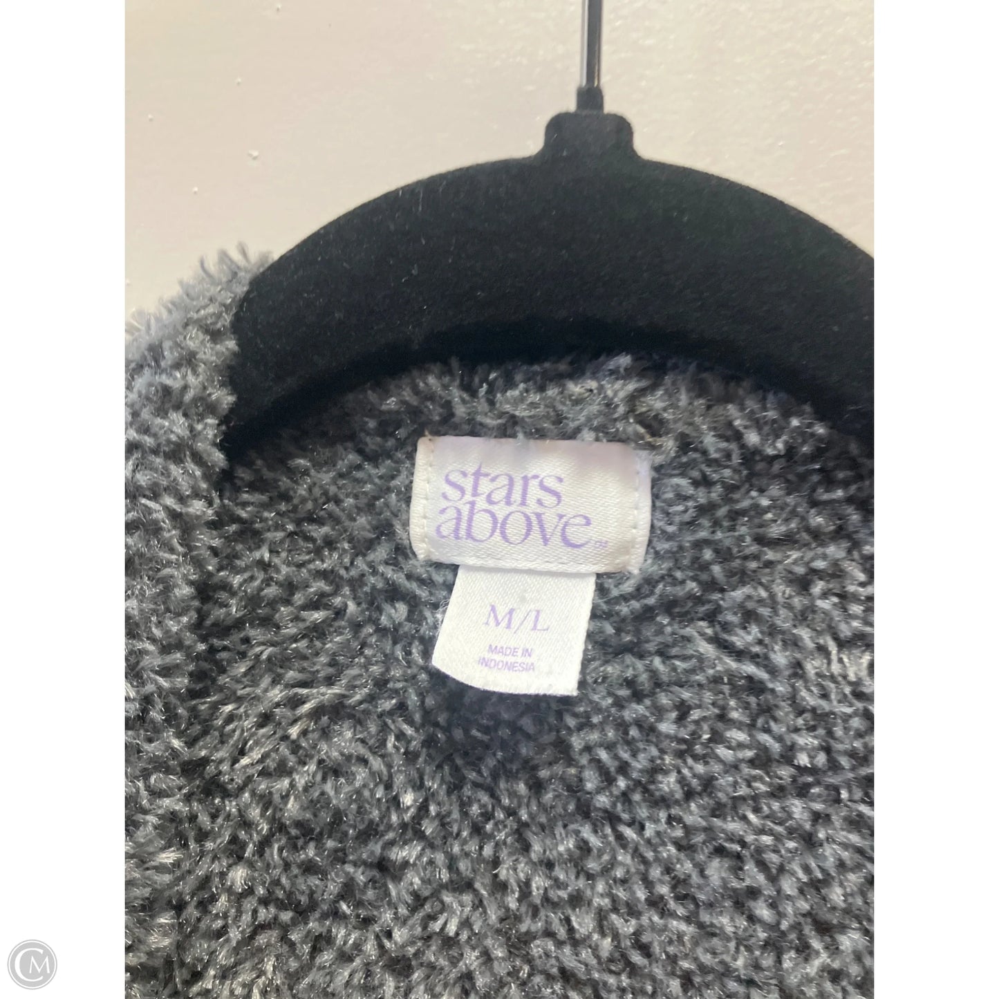 Sweater Cardigan By Stars Above In Grey, Size: L
