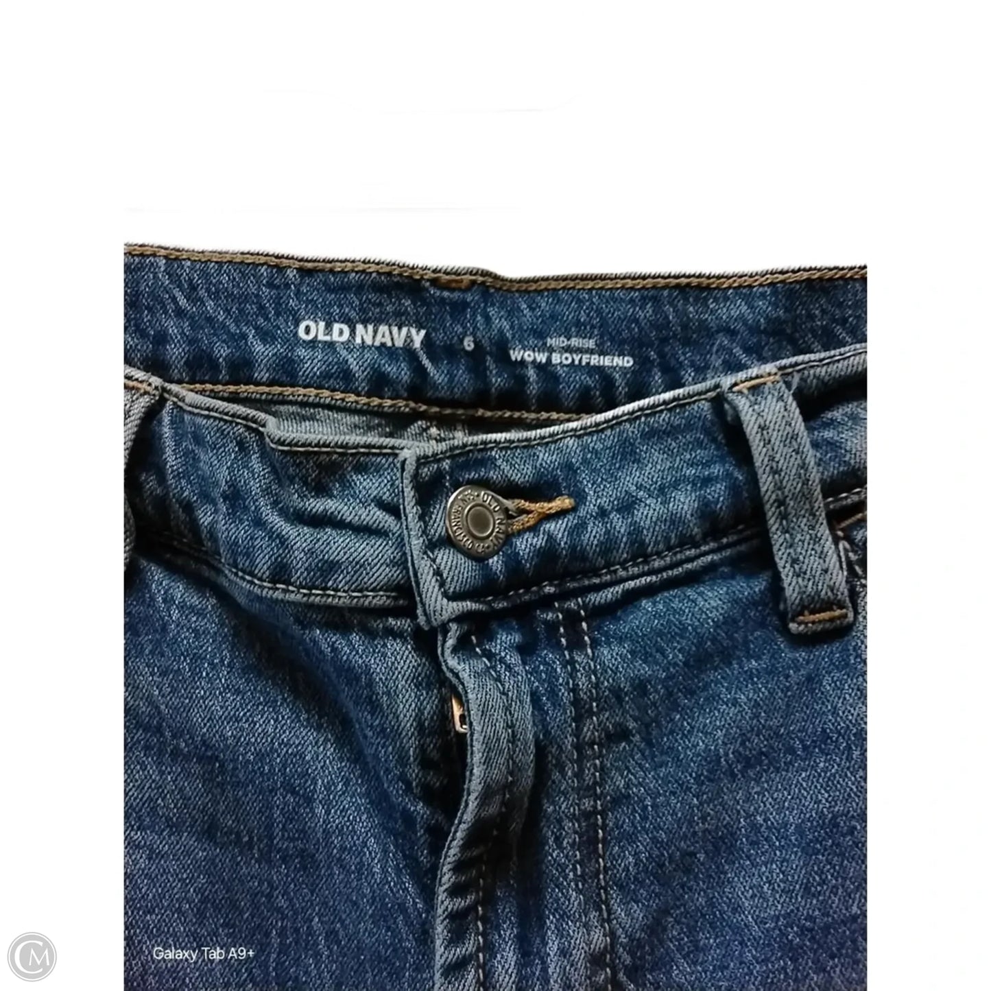 Jeans Boyfriend By Old Navy In Blue, Size: 6