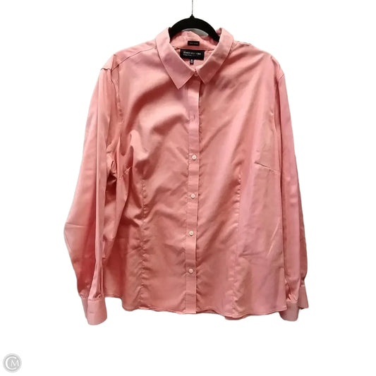 Top Long Sleeve By Jones New York In Red, Size: 3x