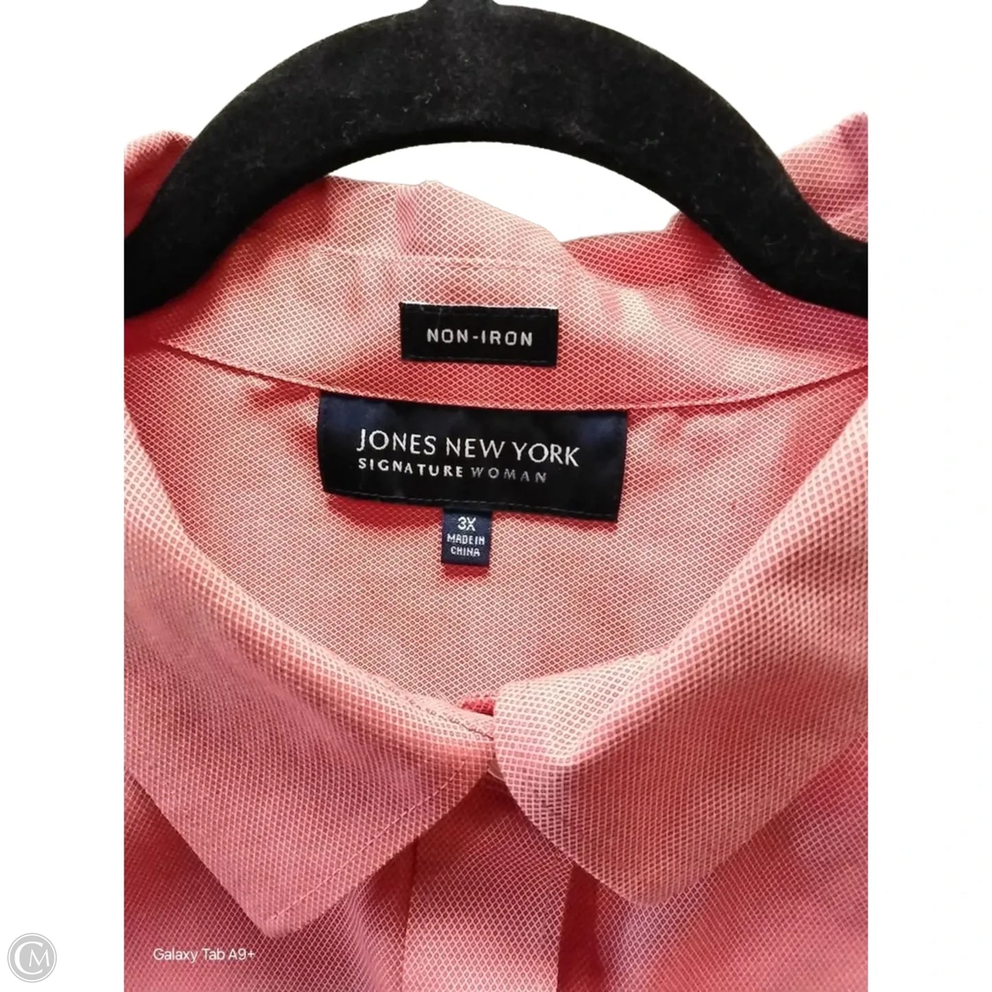 Top Long Sleeve By Jones New York In Red, Size: 3x