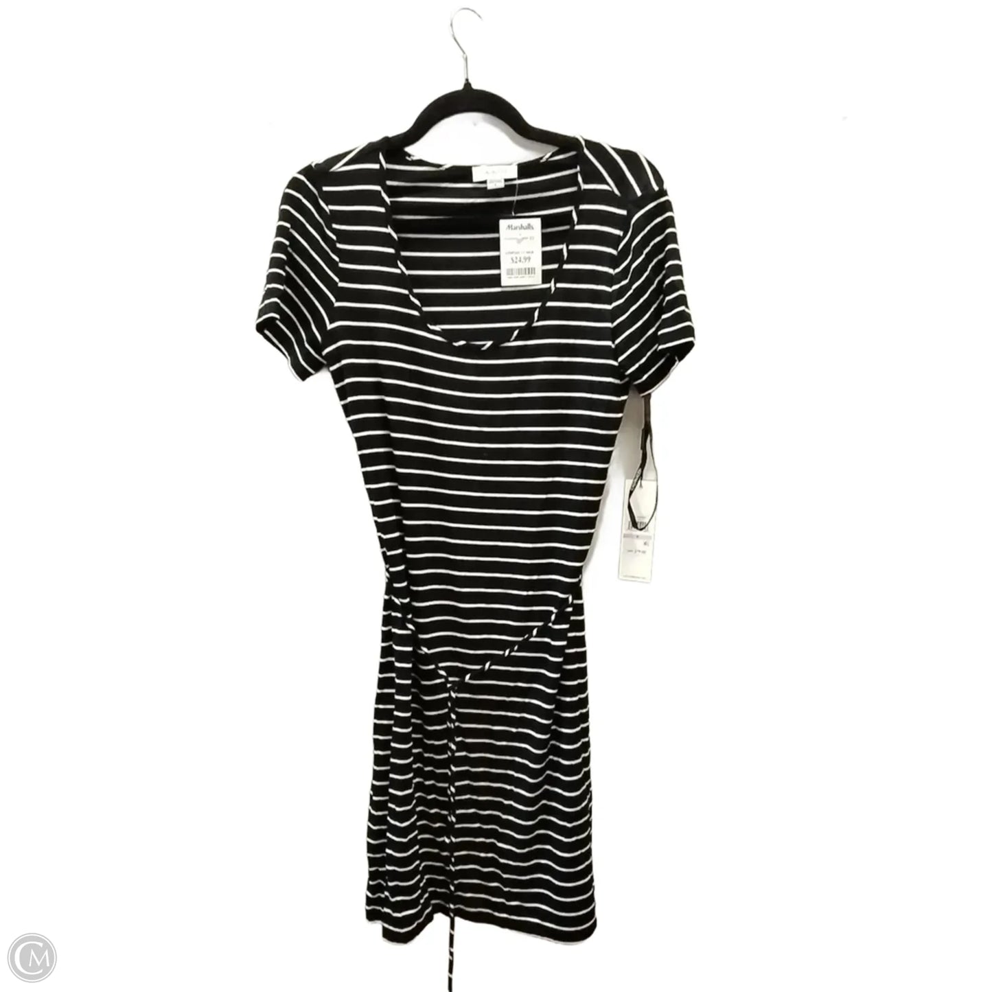 Dress Casual Short By Calvin Klein In Striped Pattern, Size: S