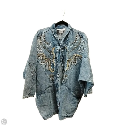 Jacket Denim By Clothes Mentor In Blue, Size: S