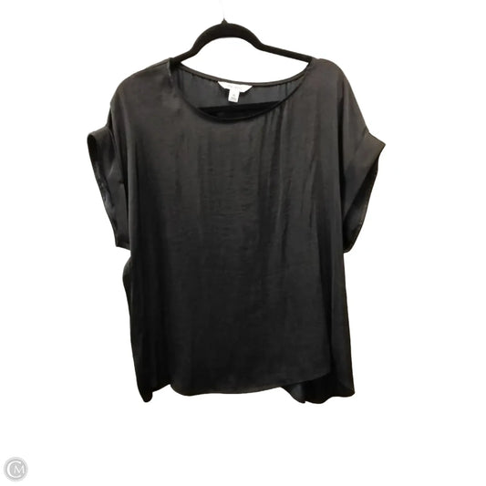 Blouse Short Sleeve By Nine West In Black, Size: Xl