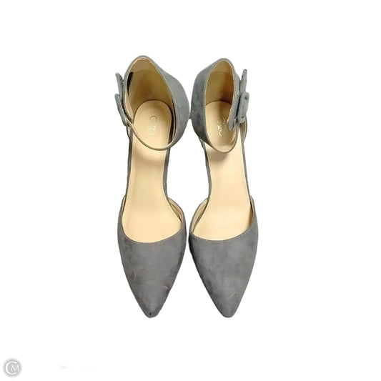Shoes Heels Stiletto By Cato In Grey, Size: 11