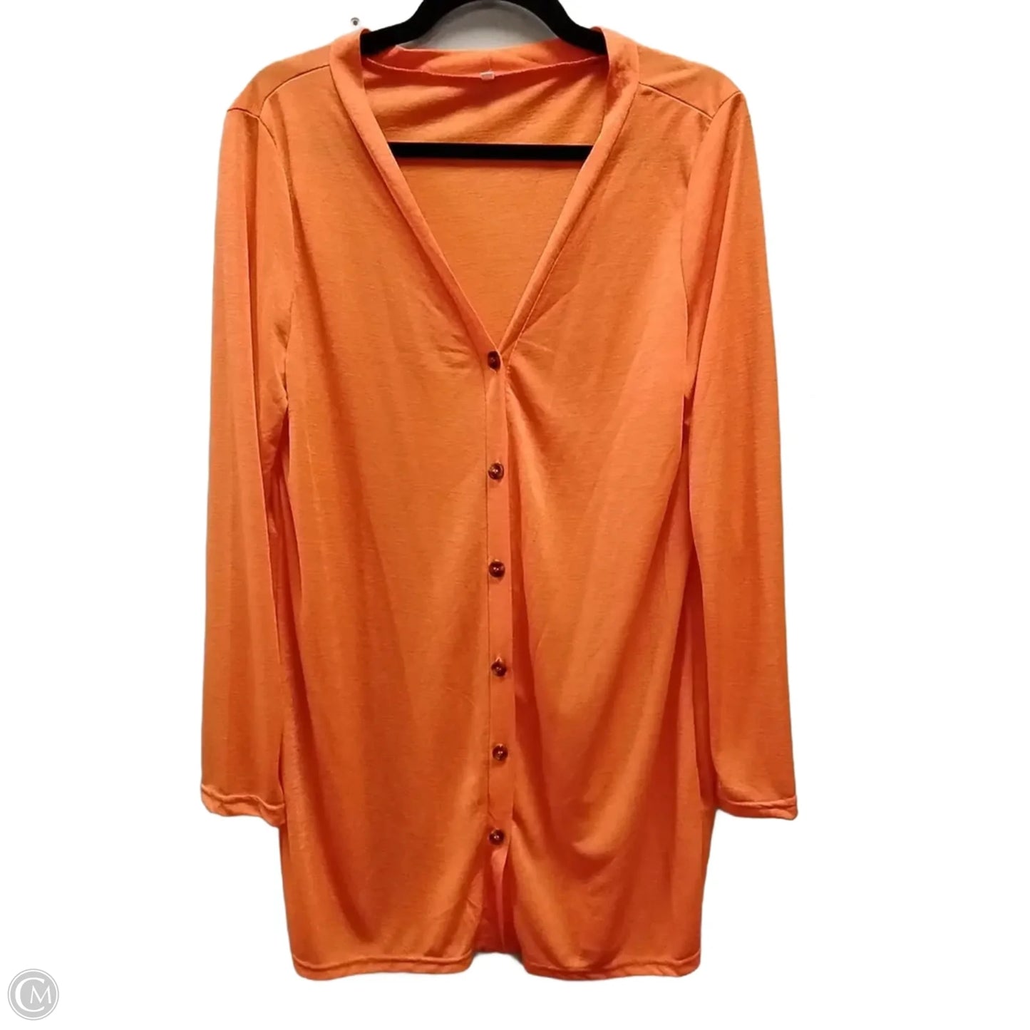 Top Long Sleeve By Clothes Mentor In Orange, Size: L