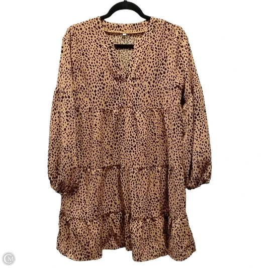 Dress Casual Maxi By Clothes Mentor In Leopard Print, Size: S