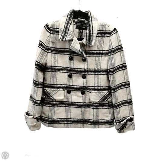 Coat Peacoat By Metaphor In Checkered Pattern, Size: M