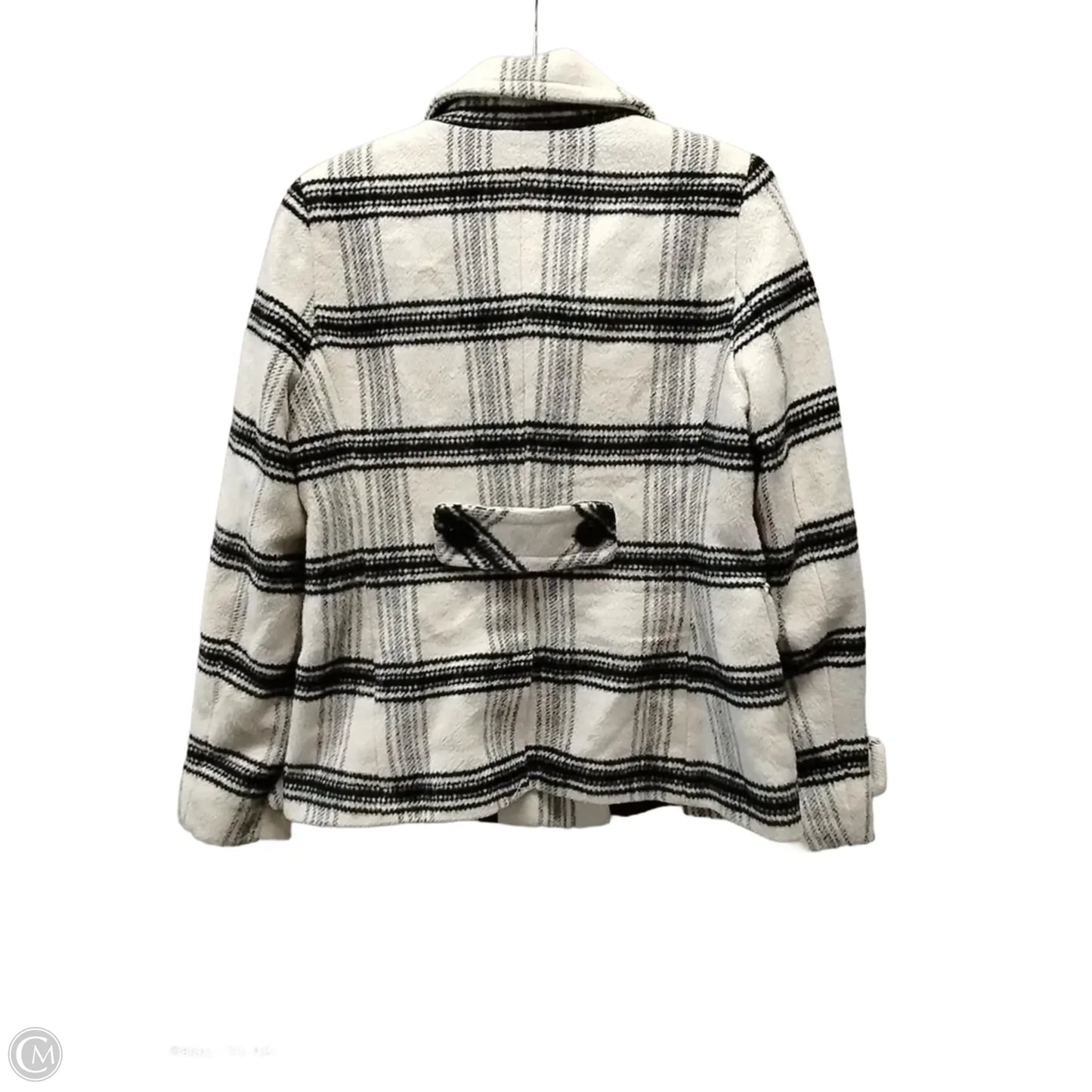 Coat Peacoat By Metaphor In Checkered Pattern, Size: M