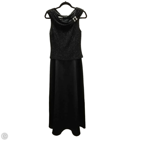 Dress Party Midi By Clothes Mentor In Black, Size: 10