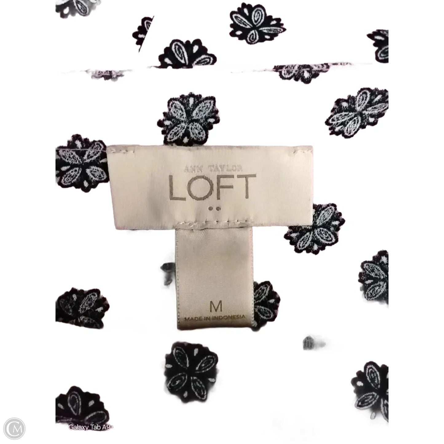 Blouse Long Sleeve By Loft In Purple, Size: M