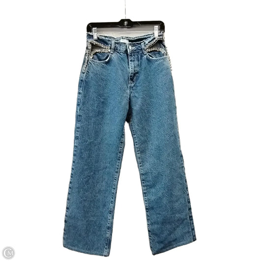 Jeans Flared By Zara In Blue, Size: 4