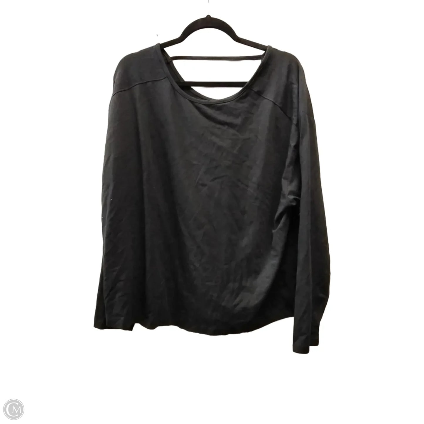 Athletic Top Long Sleeve Crewneck By Members Mark In Black, Size: Xl