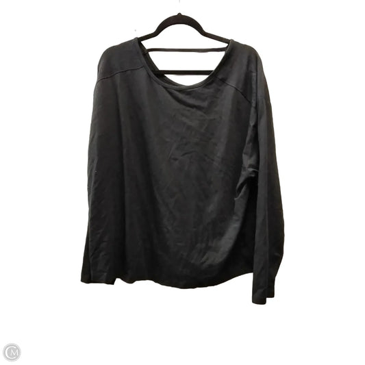 Athletic Top Long Sleeve Crewneck By Members Mark In Black, Size: Xl