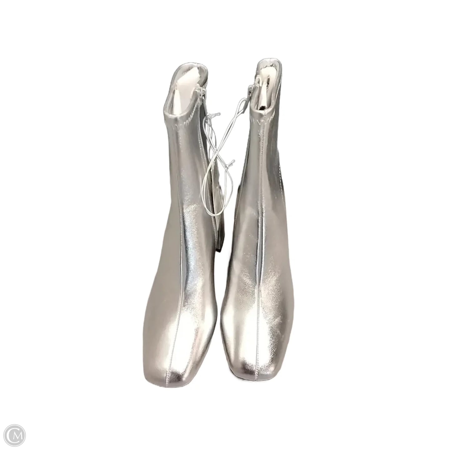 Boots Ankle Heels By A New Day In Silver, Size: 7