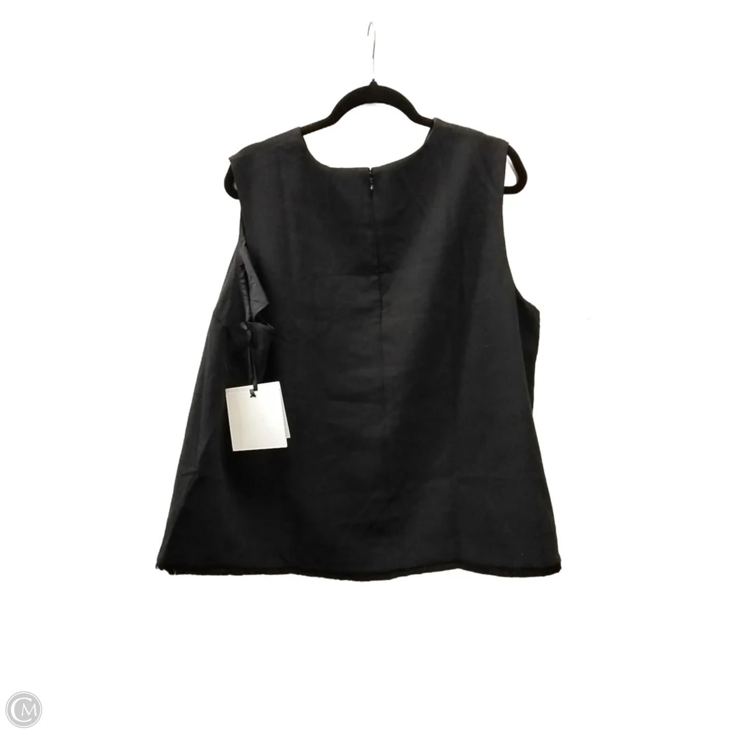 Top Sleeveless By Target In Black, Size: 3x