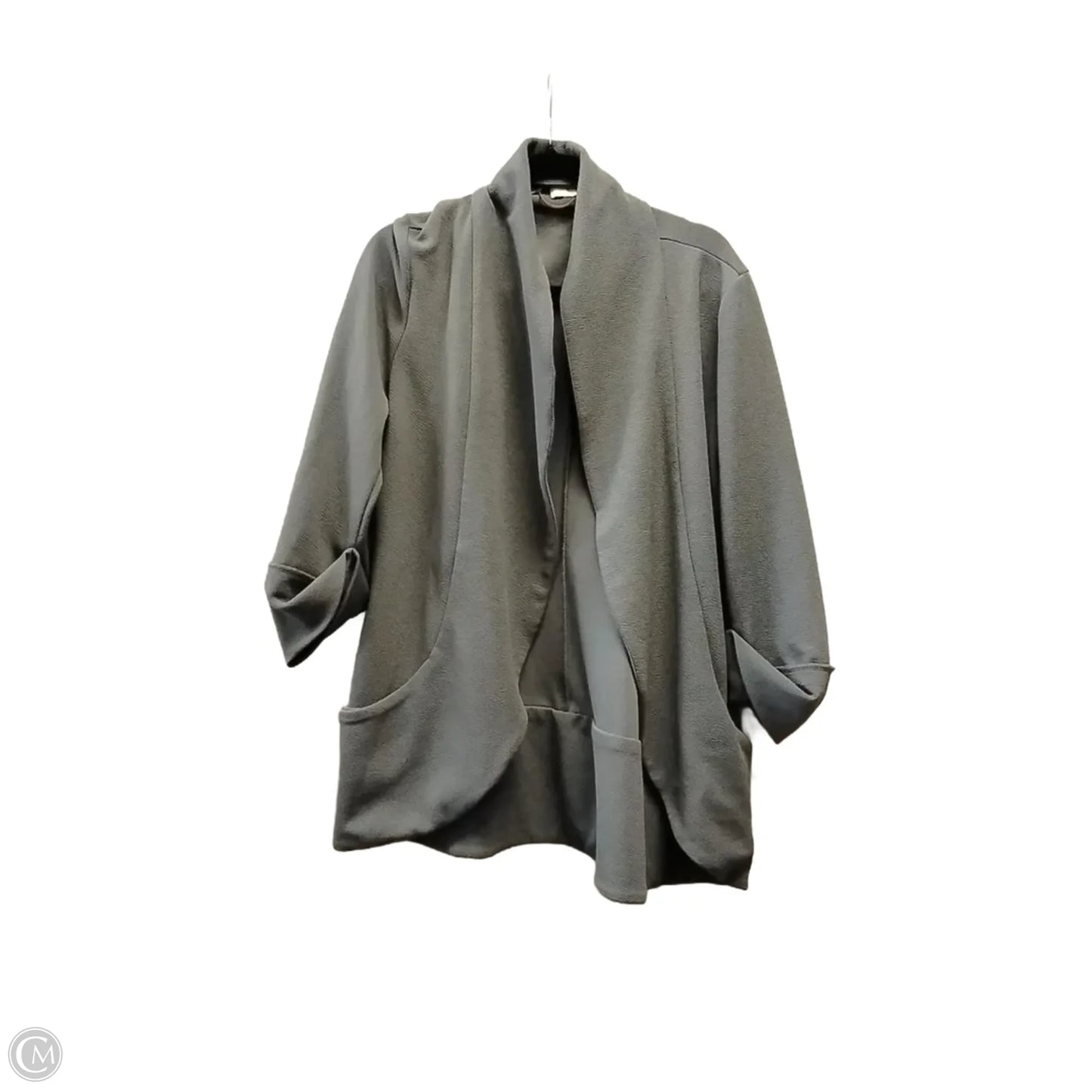 Blazer By Clothes Mentor In Grey, Size: Xxl